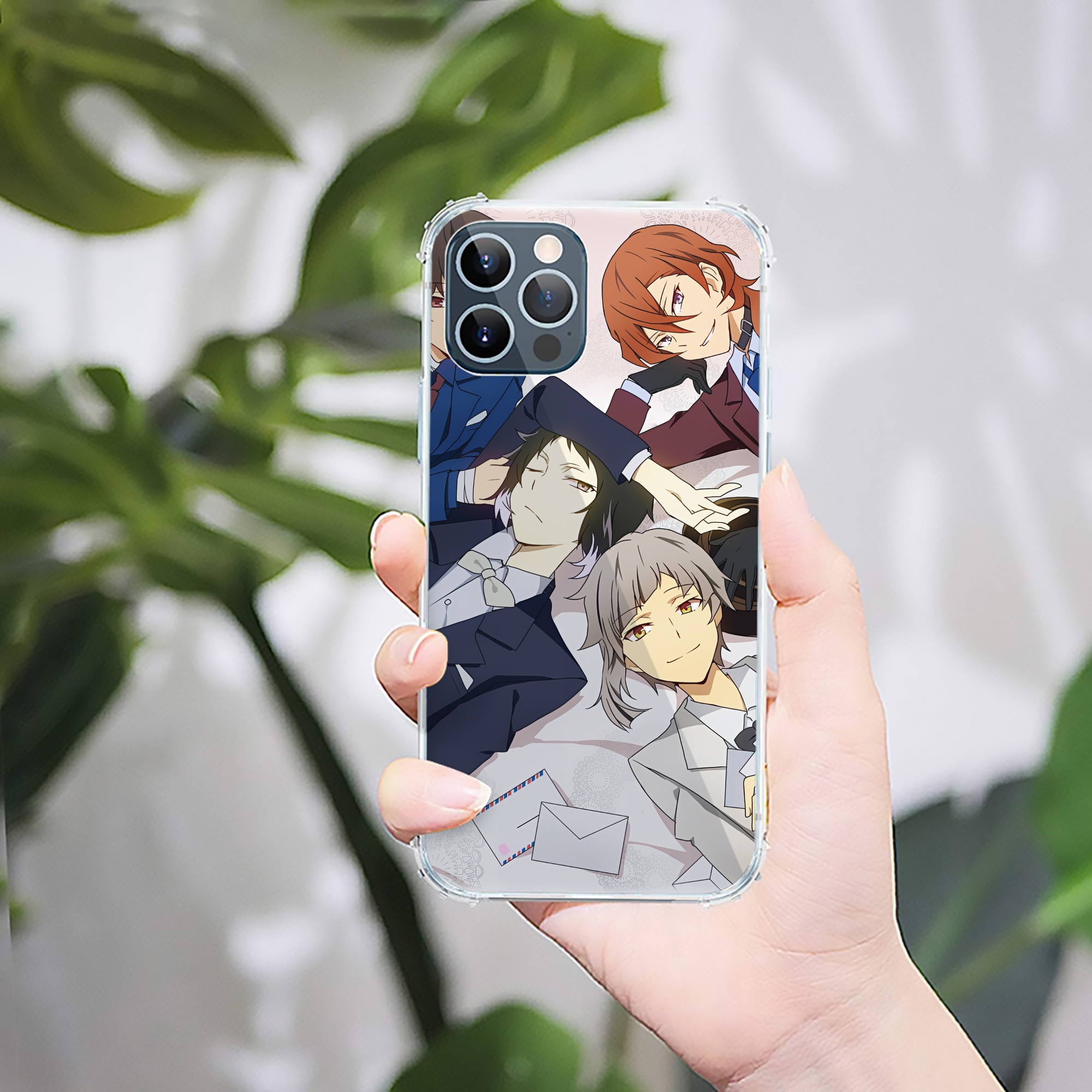 （画像用） 文豪ストレイドッグス Bungo Stray Dogs 【iPhone 12シリーズ対応】透明スマホケース（クリアソフトケース）